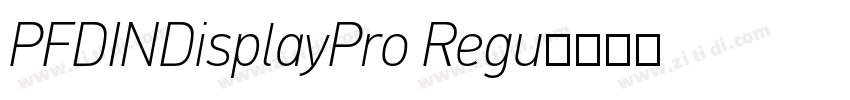 PFDINDisplayPro Regu字体转换
